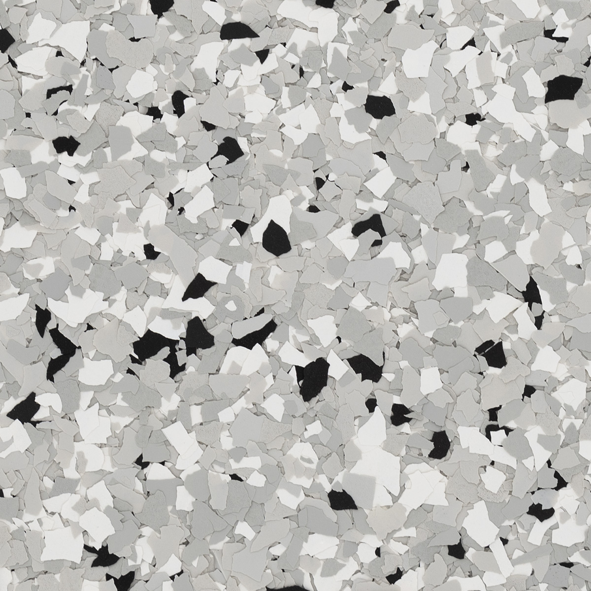 Feather Gray 1/4 inch flake blend