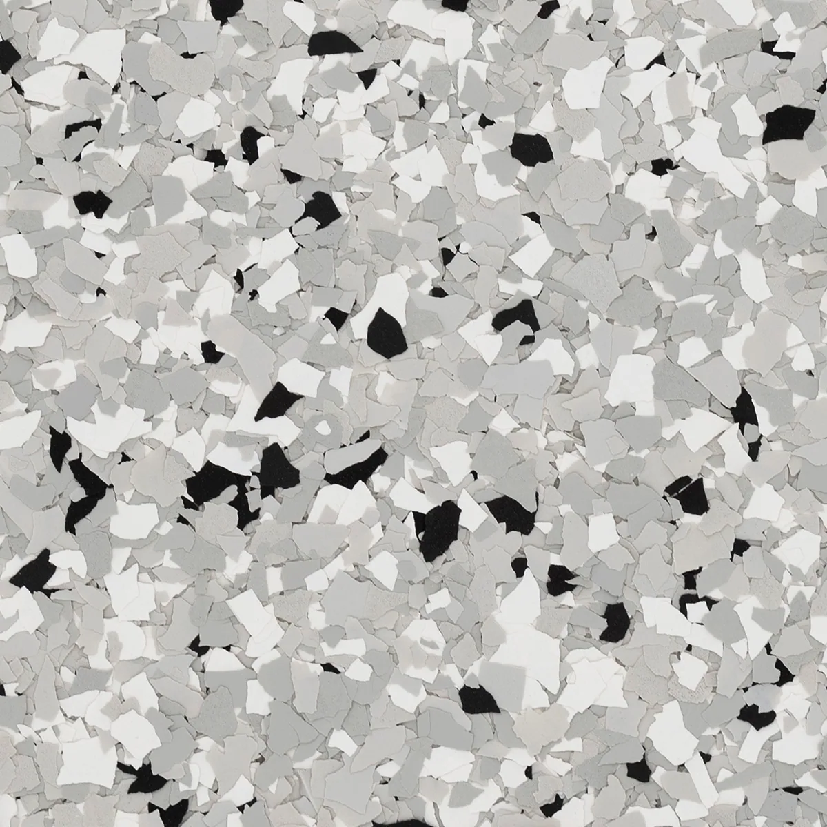 Feather Gray 1/4 inch flake blend