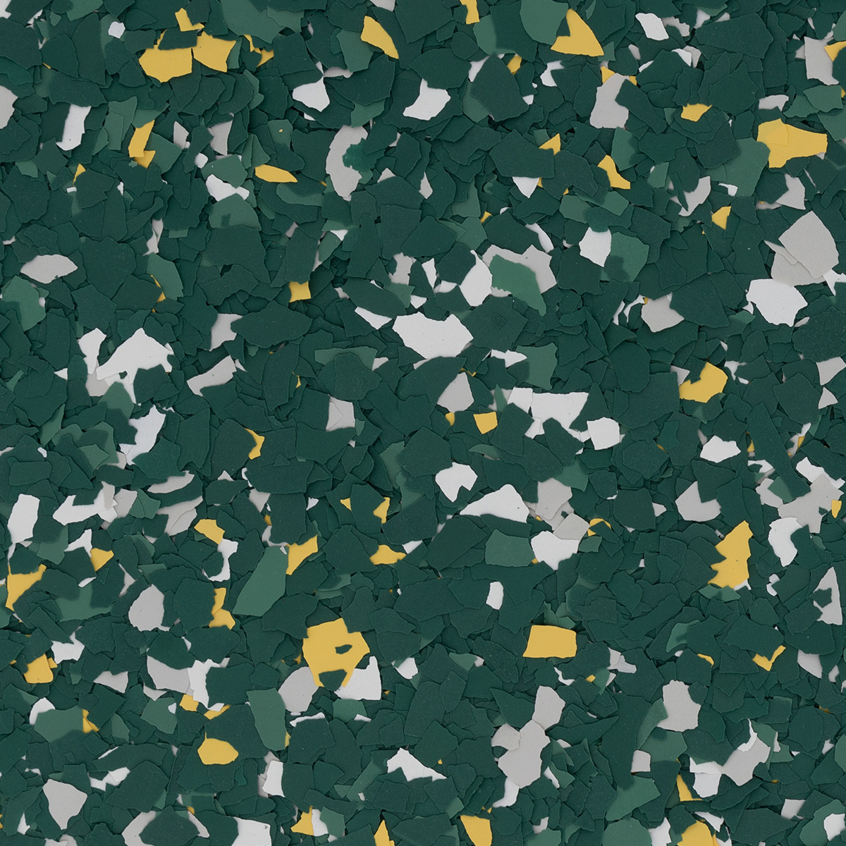 Green and Gold 1/4 inch flake blend