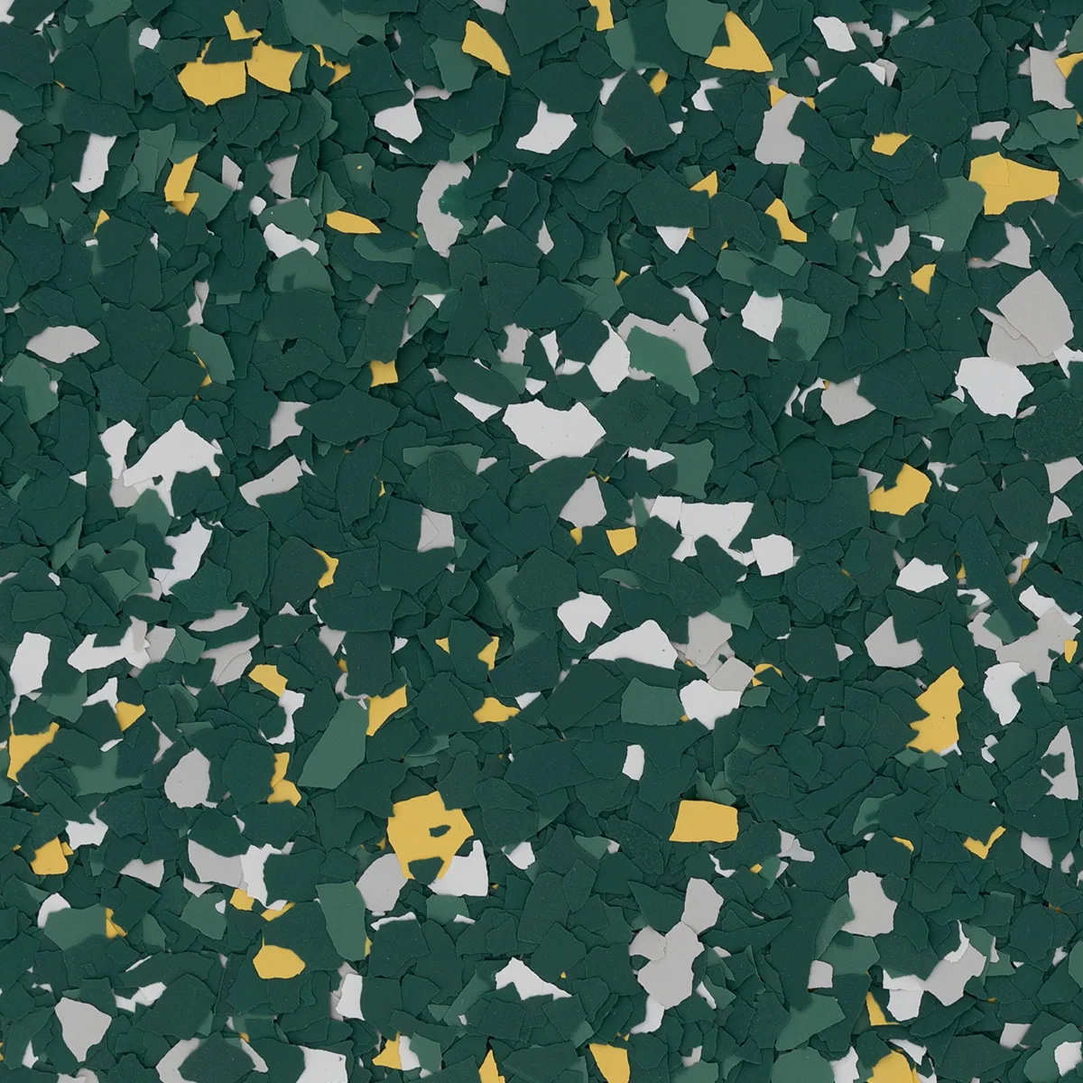 Green and Gold 1/4 inch flake blend