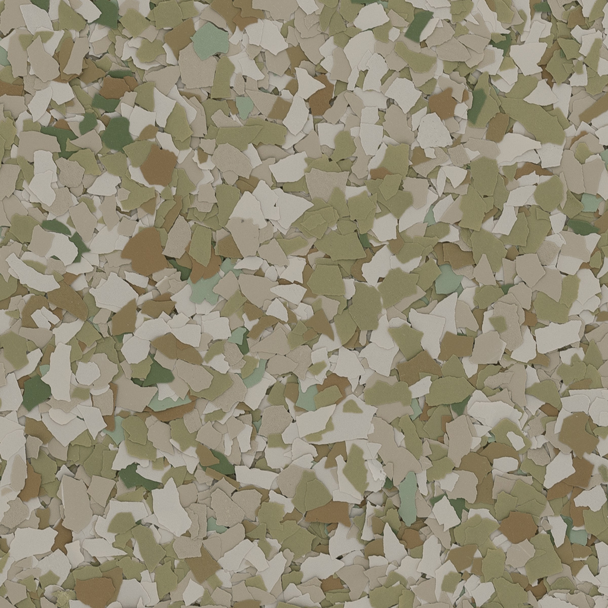 Olivine 1/4 inch flake blend