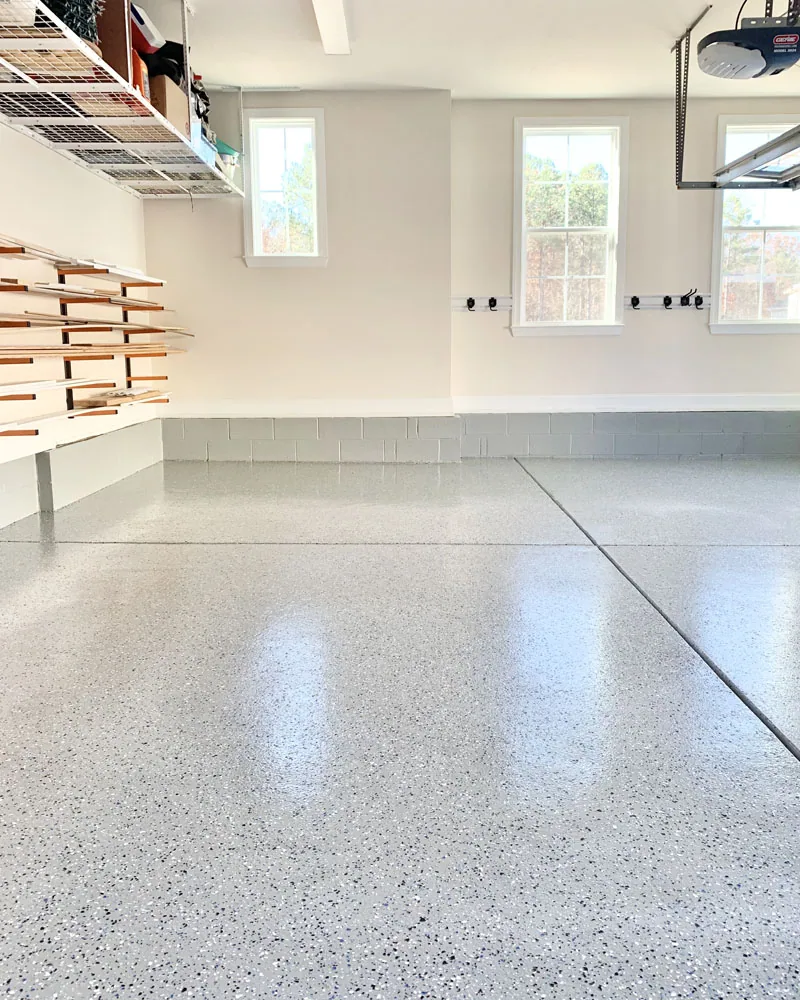 Gray Flake Floor Garage