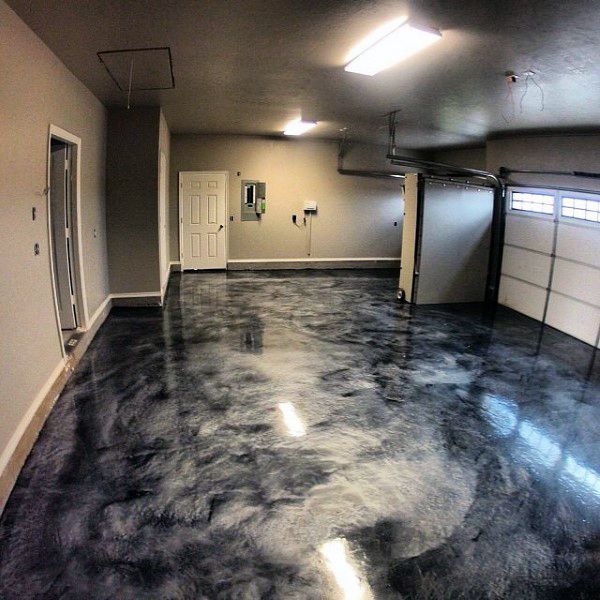 Dark Metallic Epoxy Floor