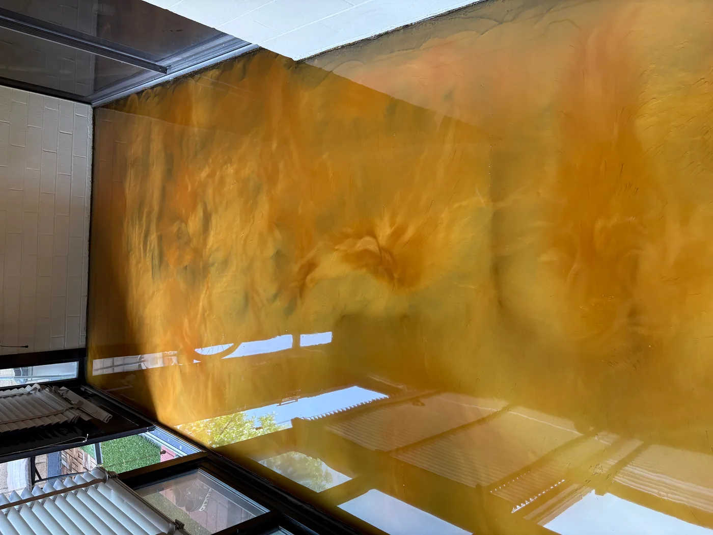 Gold Metallic Floor
