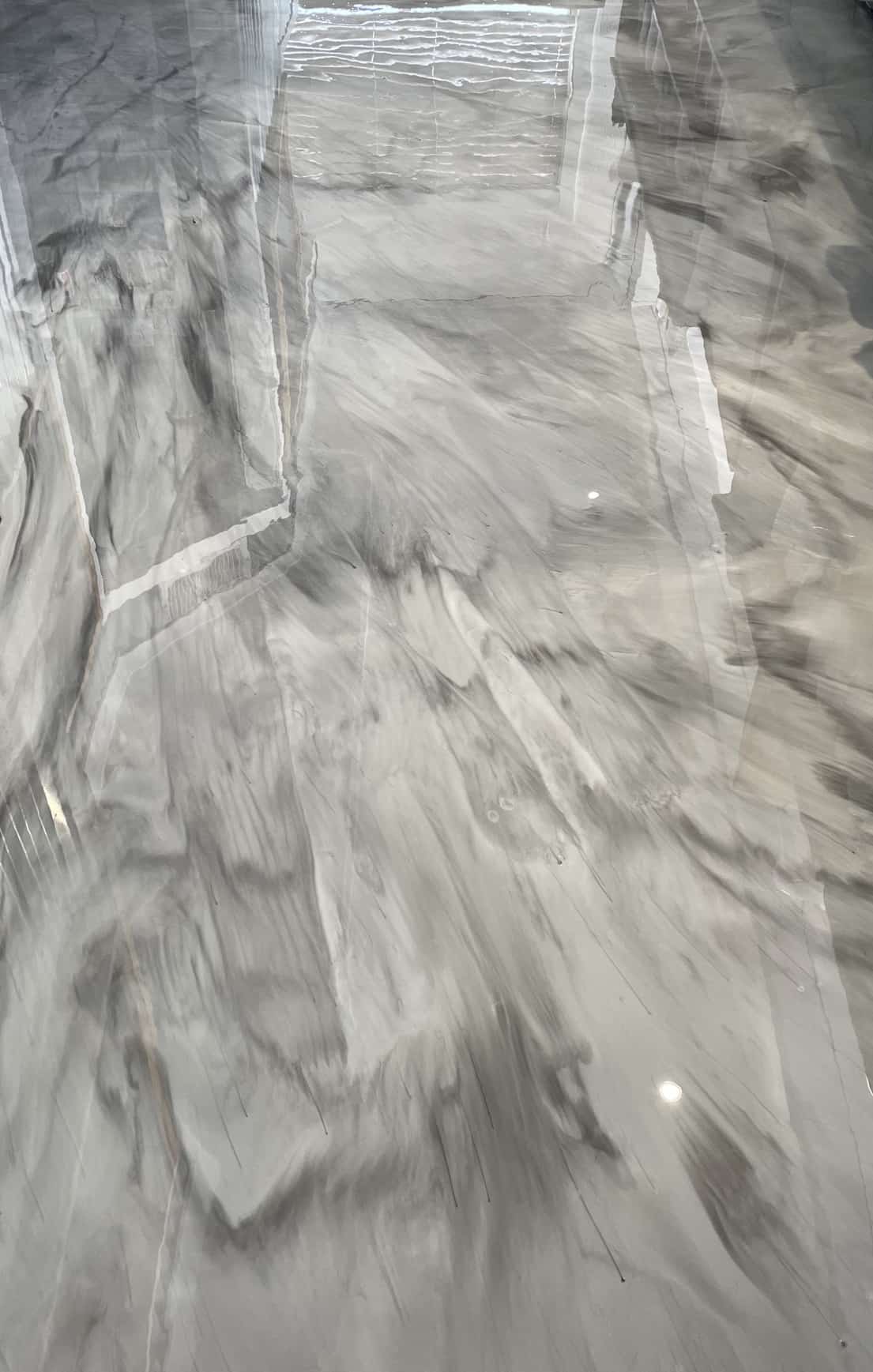 Smoky Quartz metallic epoxy