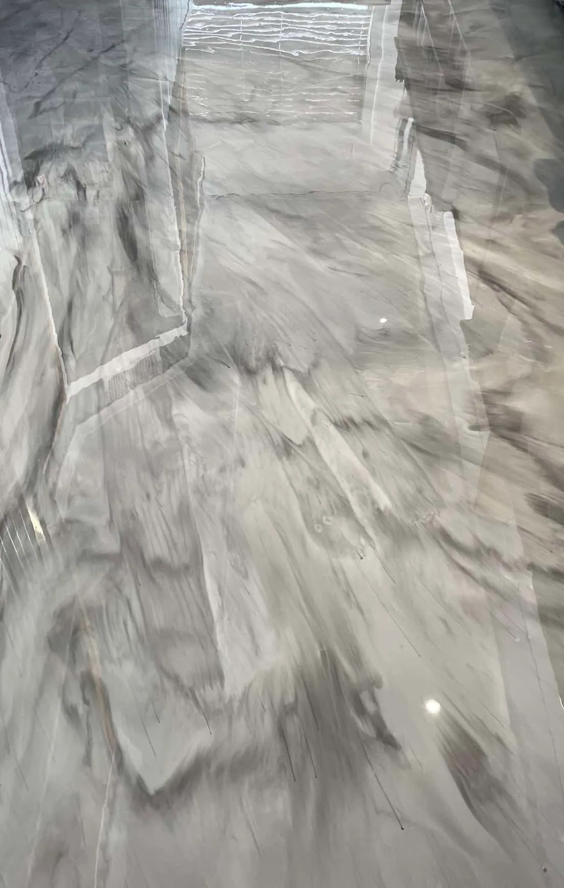 Smoky Quartz metallic epoxy