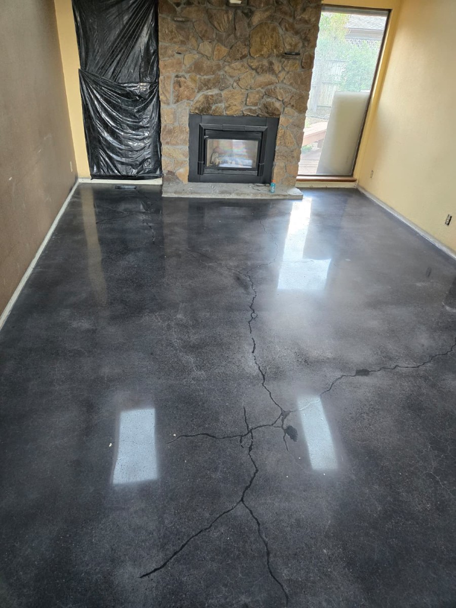 Polished concrete floor example