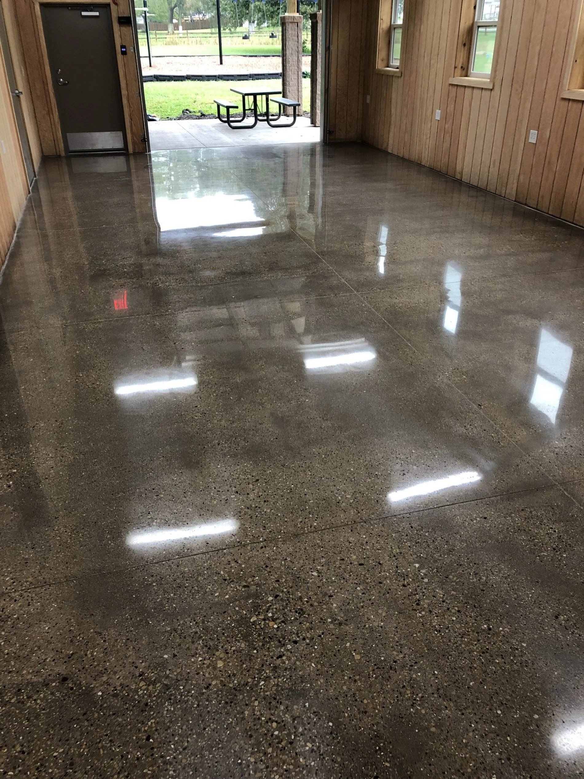 Polished concrete floor example