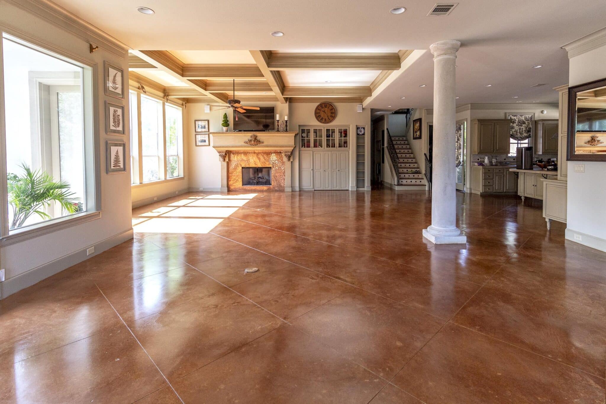 Polished concrete floor example